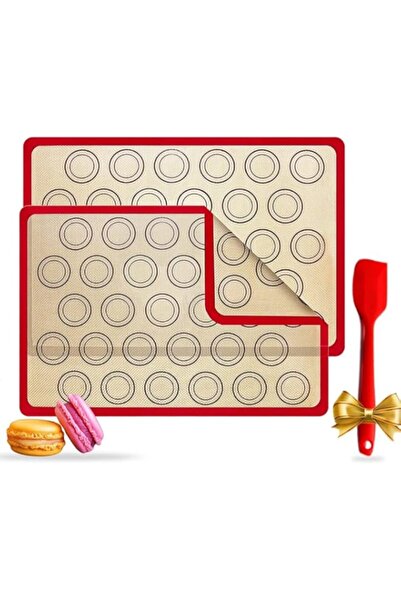 Generic قطعتان من سجادات الخبز المصنوعة من السيليكون، بطانات صينية غير لاصقة ...