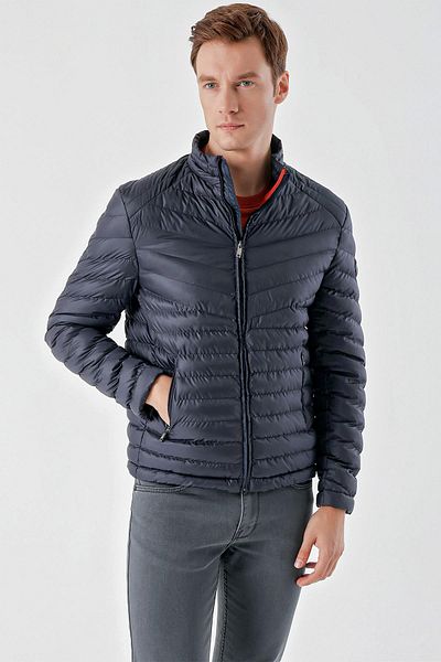 Morven Navy Blue Water Repellent Windproof Dynamic Fit Relaxed Fit Puffer Jacket