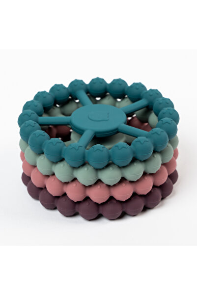 BabySnugg Silicone Teething Toy, Purple Ring