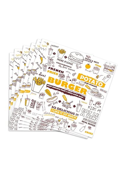 Generic ورق كاست ويف المقاوم للدهون، 100 ورقة، ورق تغليف الخبز، ورق تغليف الط...