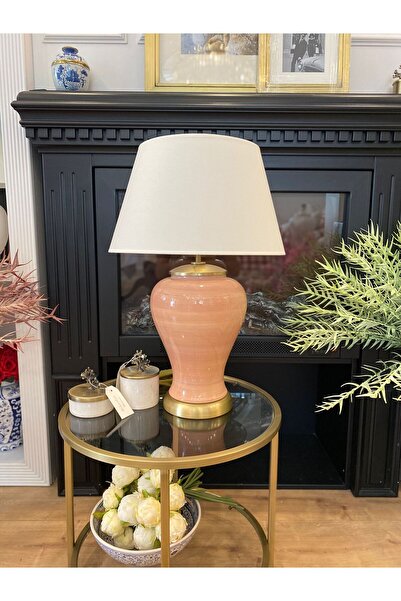 Dekordan House Salmon Color Ceramic Lampshade