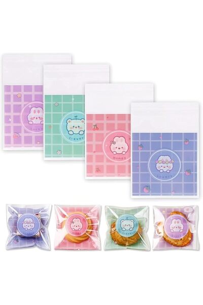 Generic أكياس كوكيز ذاتية اللصق من AoMige، 100 قطعة - مثالية لتقديم الكوكيز و...