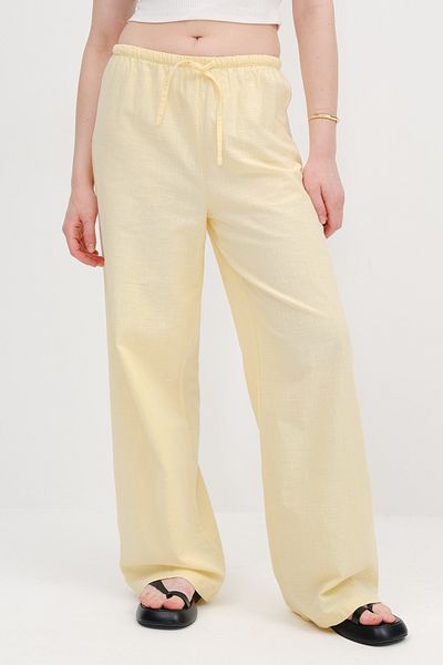 Addax Pantaloni largi cu talie legată PN17449