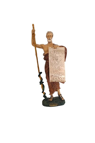 3deepdesign Hipokrat Heykeli - Tıp Sembolü & Hipokrat Yemini Temalı Dekoratif...