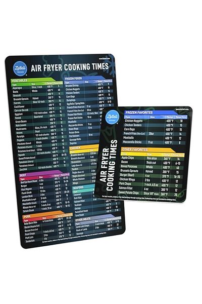 Generic LOTTELI KITCHEN Air Fryer Magnetic Cheat Sheet Set, Air Fryer Accessories Cookbook, Airfryer Access
