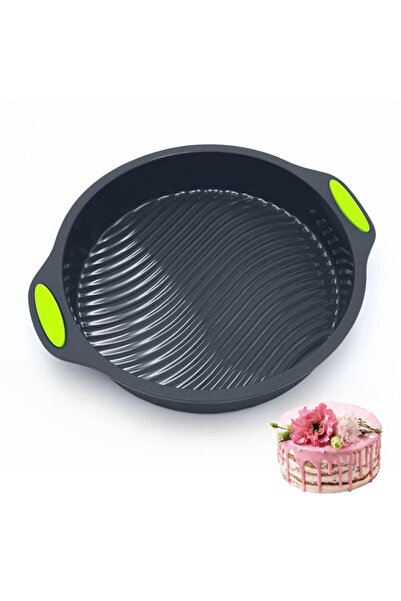 Generic قالب كيك سيليكون للخبز من إكسفور، صينية كيك غير لاصقة مقاس 9 بوصات، ص...