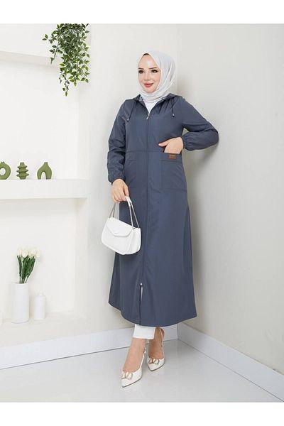 Quen Women's Long Trench Coat