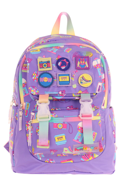 ELATAE Waterproof Fabric Girl's Multi-Eye Orthopedic Backpack School Bag L5238