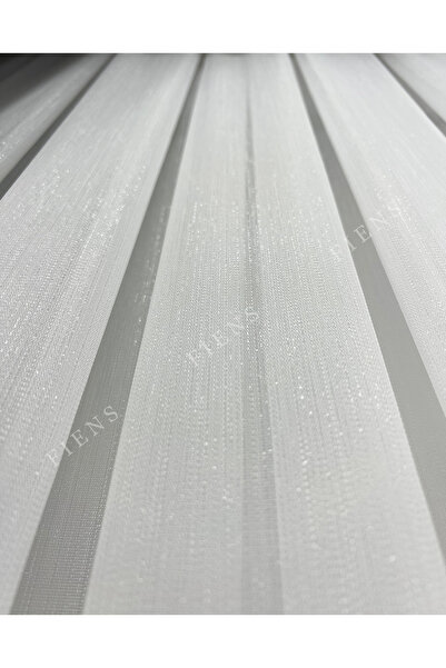 FİENS SİMLİ BAMBU YOĞUN DOKULU 1/3 Sık Pileli Tül Perde Ağır Gramajlı Ütü Ist...