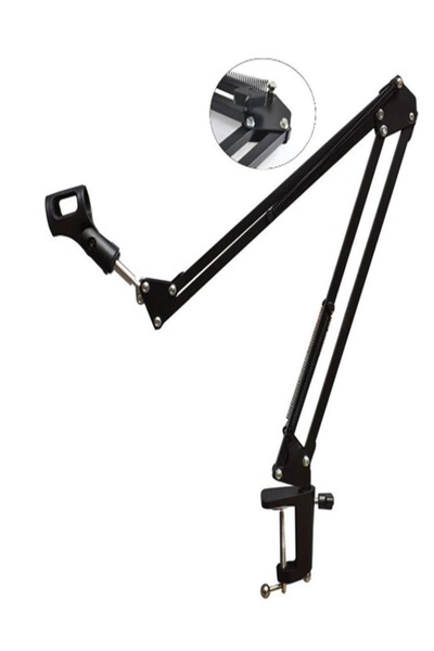 gaman Profesyonel Kayıt Mikrofon Standı - Ayarlanabilir Yay Kollu Mikrofon Tutucu