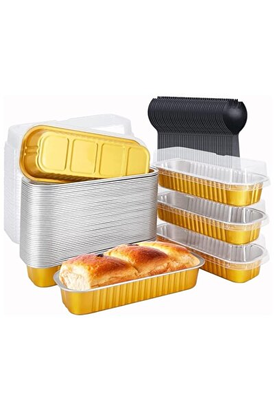 Generic قوالب خبز أنججو للاستخدام مرة واحدة، مصنوعة من رقائق الألومنيوم مع أغ...