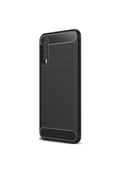 SOHO Carcasă spate protectoare Carbon pentru Huawei P20 Pro, gri închis