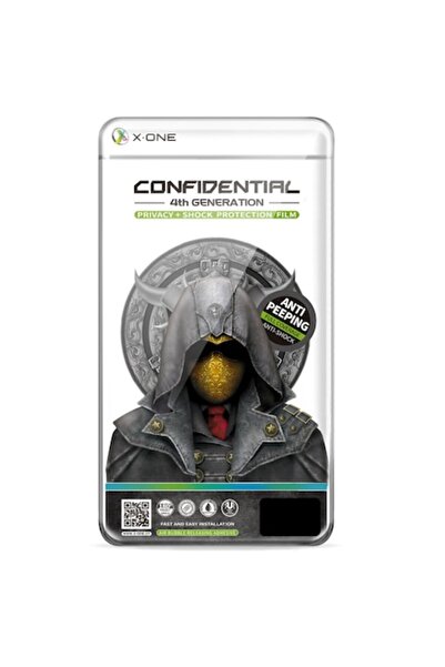 X-One Protecție ecran, protecție pentru intimitate, eliminare șocuri extreme pentru Apple iPhone 15 Pro, sticlă securizată, complet glu