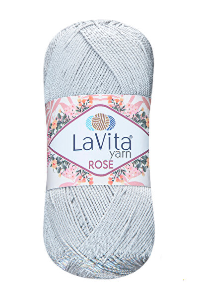 LaVita Yarn Fir de tricotat manual Rose 100% acrilic 100gr (6036 GRI DESCHIS)