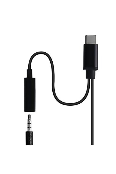 Bibilel Lavalier microphone with Type-C connector, clip-on mounting system, 1.5 m cable, Black, BBL1903