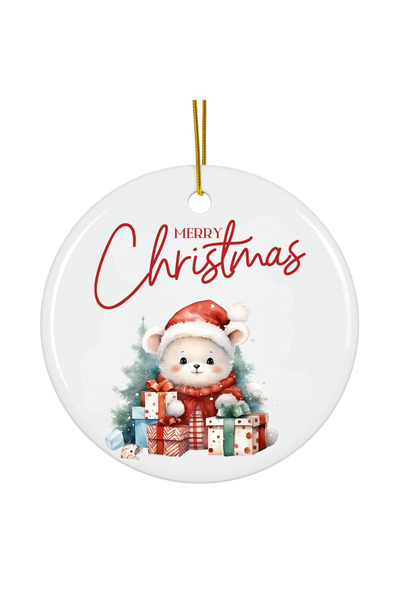 OEM Ornament Acrilic Craciun, 8 cm, Christmas vintage