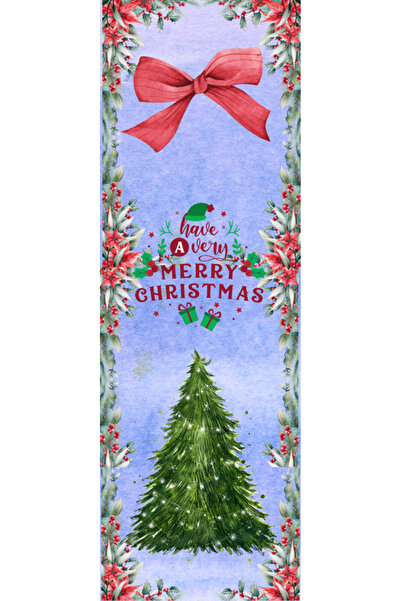 OEM Semn de Carte Craciun, 5x15 cm, 2 bucati, tematica Santa