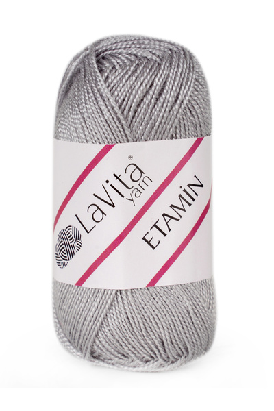 LaVita Yarn Etamin pređa za ručno pletenje 100% A Akril 30gr (0003 SIVA)