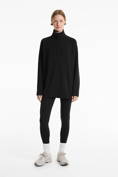 Oysho Back pleat long sweatshirt with soft-touch modal
