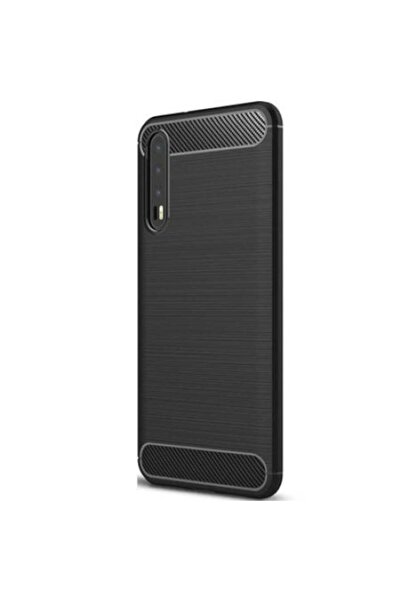 SOHO Carcasă spate protectoare Carbon pentru Huawei P20 Pro, gri închis