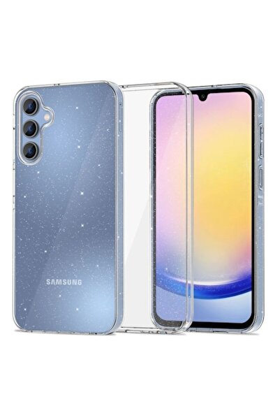 e-Eunoia Art Husa pentru Samsung Galaxy A25 A256, Flexair Glitter, Transparenta
