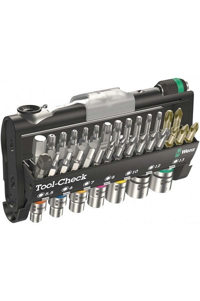 wera مجموعة لقم ومقبس صغير من Tool-Check Automotive1 (05200995001)