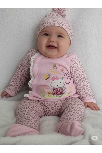 Store Cat Leopard 3-Piece Newborn Set