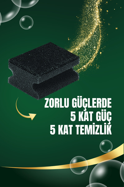 grimorlife 10 Pieces Slotted Black Glitter Dish Sponge – Durable Pinterest Cleaning Sponge Set with Special Texture