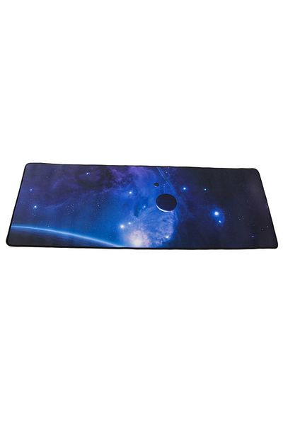 varioshop VarioShop® gaming mousepad, with cosmos pattern with planets, Made of flexible material, Anti