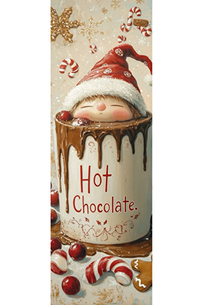 OEM Semn de Carte Craciun, 5x15 cm, 2 bucati, cadou Mos Craciun