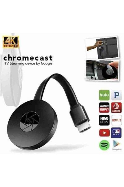 Google Chromecast 2 HDMI Streaming Media Player - Black