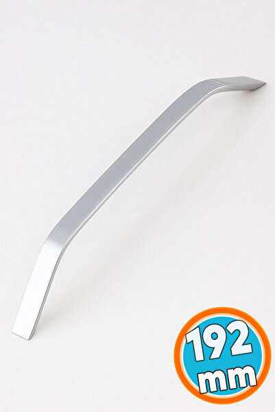 NZB Mobilya Çekmece Mutfak Dolabı Dolap Kulpları Kulbu Kulpu Krom Gümüş Metal Kulp 192 mm - 19.2 cm