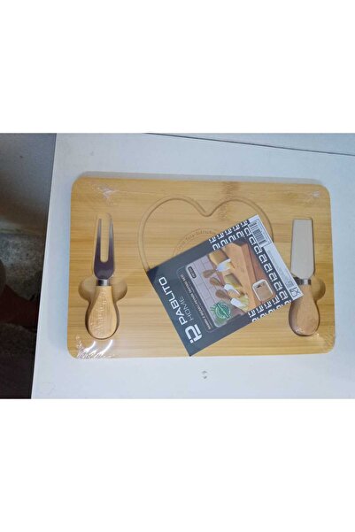 PABLITO HOME bambu 2 bıçaklı peynir tahtası seti
