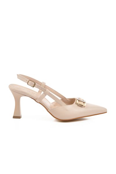 Pierre Cardin Pantofi de seară pentru femei cu toc crem PC-54663 Z