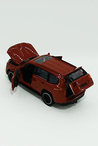 SHARKY Oyuncak Sesli Işıklı Metal Kapıları Bagajı Ve Kaputu Açılan Model Çek Bırak 1:32 Jeep Araba