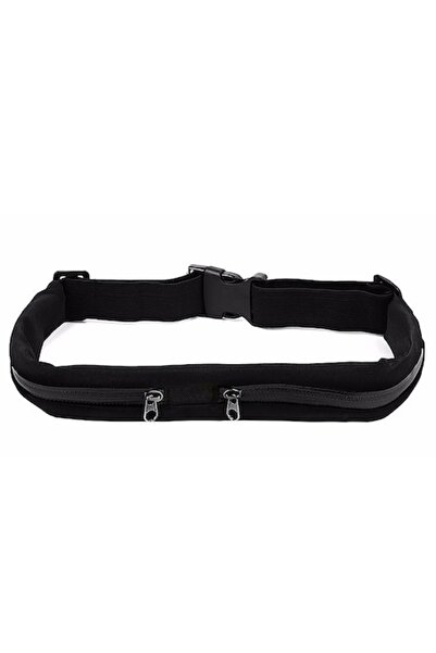 Bibilel Curea sport cu elastic reglabil, neagră