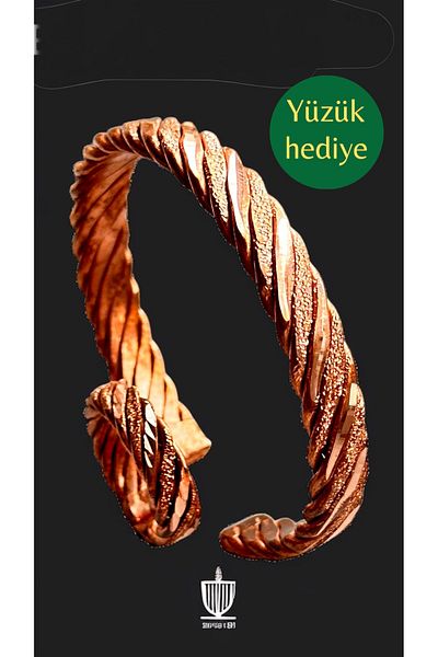 gulflower nude Copper Bracelet 2 Li Set Handmade Kuxs Natural Useful for Health