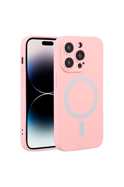 OEM Θήκη MagSafe για Apple iPhone 15 Pro, Υγρή σιλικόνη, Ακριβής εφαρμογή, Ροζ