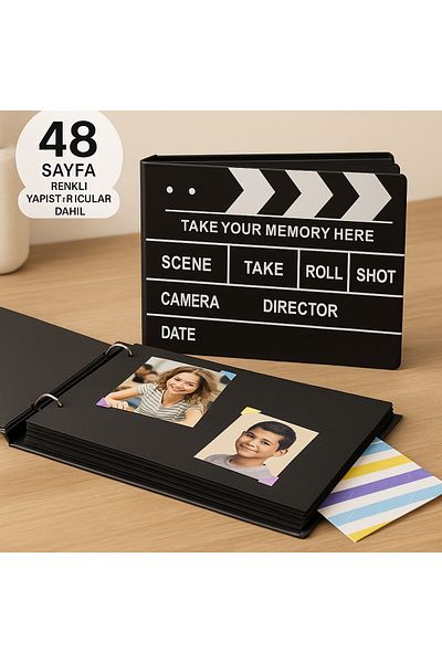 CHANCE GİFT Movie Scrapbook Album Memory Book DIY Album Wedding Newborn Custom Black Page Commemorative Album