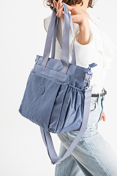 YOGII Model Range Geantă pentru femei de dimensiuni mari, cu 4 compartimente, din material pentru parașute, rezistentă la apă, cu curea încrucișată și pentru umăr