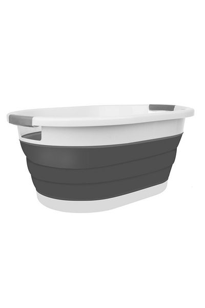 varioshop VarioShop® Multifunctional Foldable Laundry Basket, Dimensions 38 x 53 x6/15/24 cm, Adjustable Height