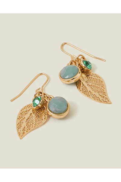 Accessorize Yaprak Taşlı Küpe