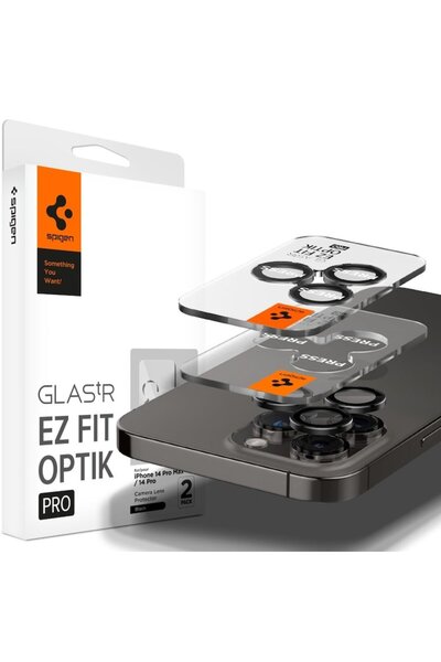 Spigen Folie de protectie Camera spate EZ FIT pentru Apple iPhone 15 Pro Max / 15 Pro, Sticla Securizata, F