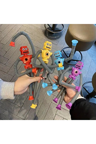 BUĞLEM 1 Adet Vantuzlu Zürafa Eğitici Uzayan Boru Zürafa Teleskopik Yapışkanlı Yeni Model Robot
