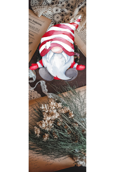 OEM Semn de Carte Craciun, 5x15 cm, 2 bucati, vintage handmade