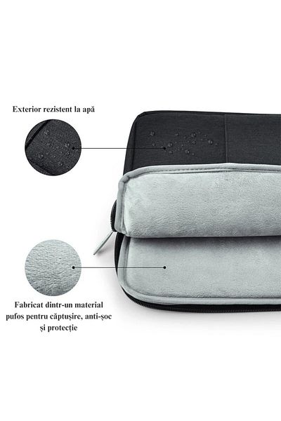 varioshop VarioShop® Universal Case, for 15.6 inch Laptop, with Anti-Shock Sponge, Water Resistant, Compatible