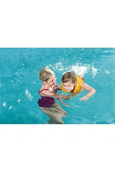 varioshop Inflatable life jacket for children 3-6 years, 3 chambers, orange with octopus, 5