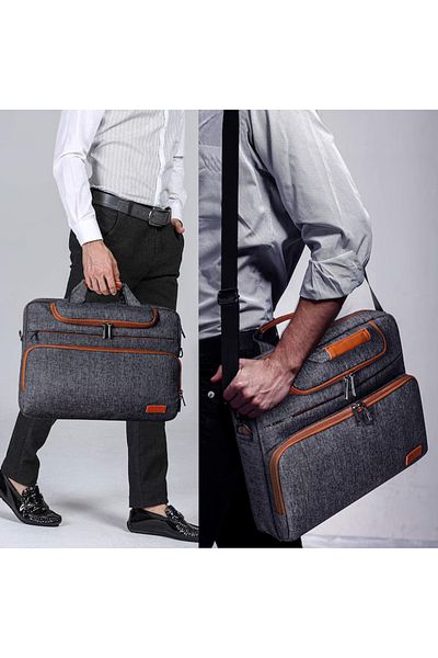 varioshop VarioShop® Universal Bag, for 15.6 inch Laptop, Suitcase Attachment System, Elegant Design, Rezi