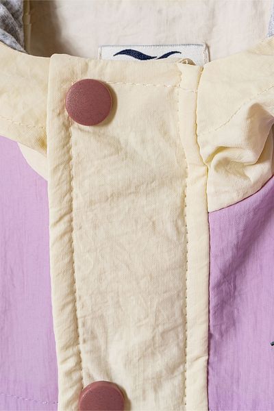 Verscon Girl's Hooded Lined Raincoat with Snap Fasteners and Zipper Closure 1 - 5 Years