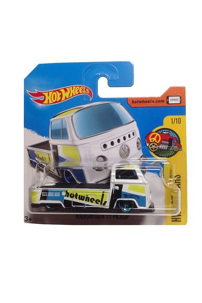 HOT WHEELS Masinuta metalica Hot Wheels Volkswagen T2 Pickup, Colectia HW Art Cars - Editia 2017, Alb, 1:64